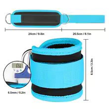 Cable Ankle Straps Double D-Ring